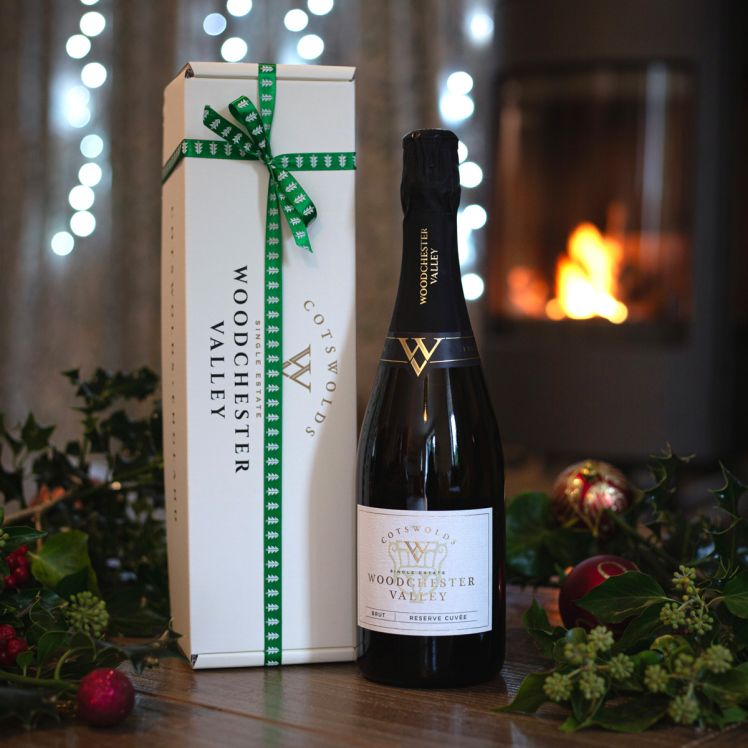 Gift Box including a bottle of Reserve Cuvee Sparkling Wine